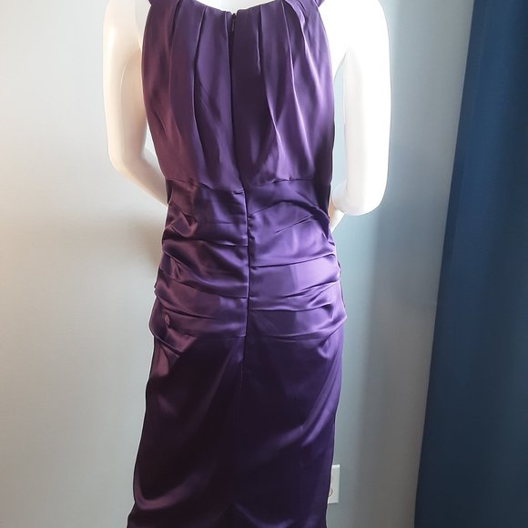 Purple  Cocktail Dress by Suzi CHIN for Maggie boutique - Picture 5 of 11